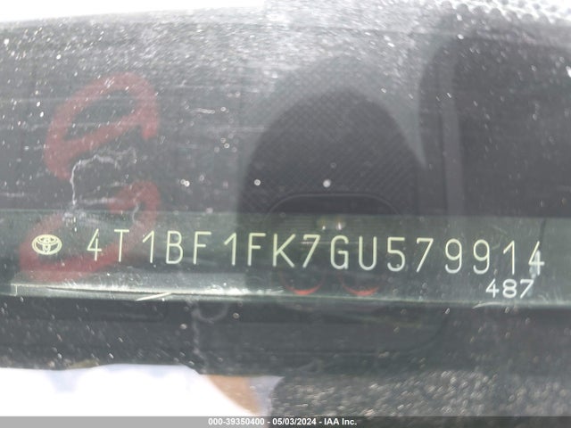 Toyota CAMRY XLE 2016 4T1BF1FK7GU579914 Image 18
