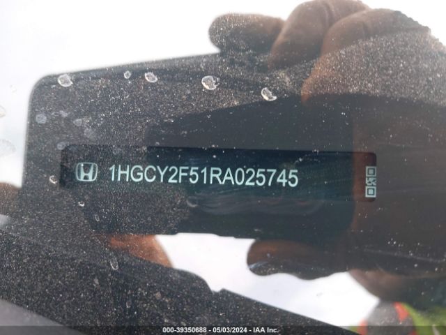 1HGCY2F51RA025745 Honda Accord Hybrid Sport