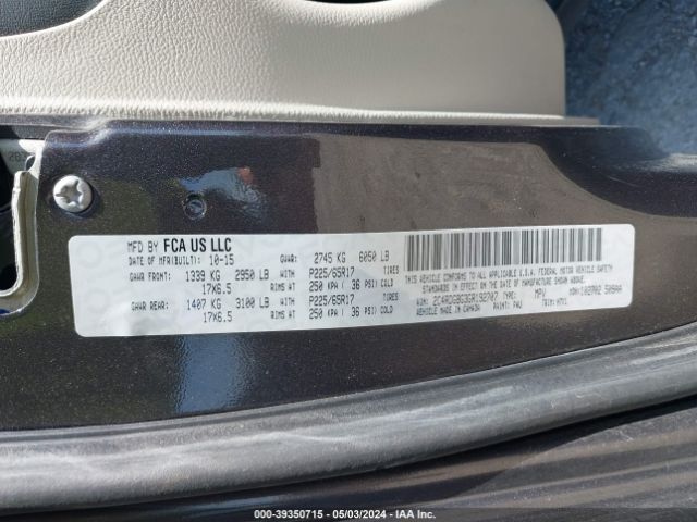 2C4RDGBG3GR192707 Dodge Grand Caravan American Value Pkg