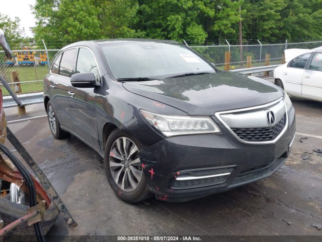 Auction sale of the 2016 Acura Mdx Technology   Acurawatch Plus Packages/technology Package, vin: 5FRYD4H46GB046271, lot number: 39351018