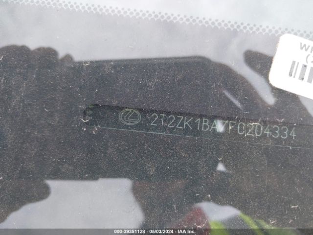 2T2ZK1BA7FC204334 Lexus RX 350