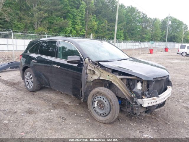 Auction sale of the 2015 Acura Mdx Technology Package, vin: 5FRYD4H49FB013019, lot number: 39351156