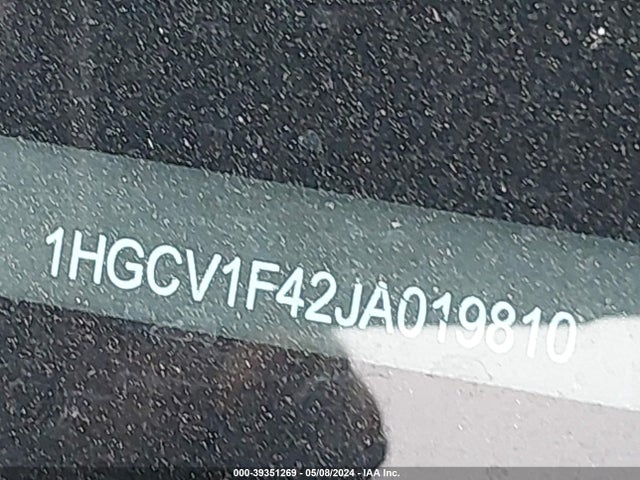 Honda ACCORD EX 2018 1HGCV1F42JA019810 Image 9