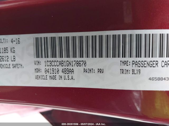 1C3CCCAB1GN178670 Chrysler 200 Limited Platinum