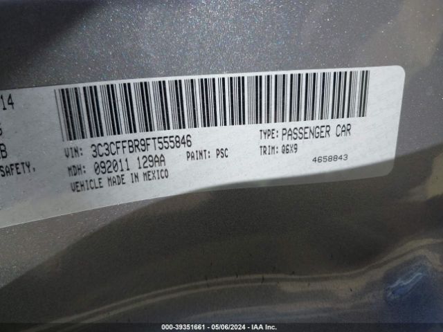 3C3CFFBR9FT555846 Fiat 500 SPORT
