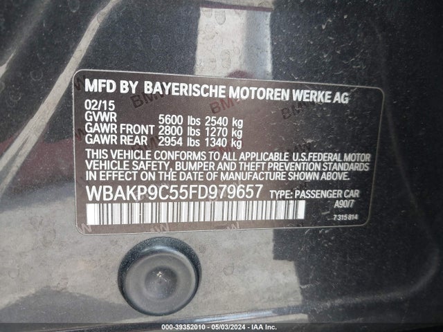 WBAKP9C55FD979657 BMW 550i Xdrive