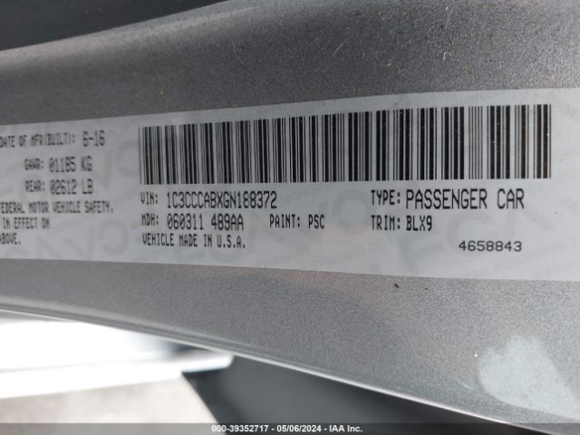 1C3CCCABXGN188372 Chrysler 200 Limited Platinum