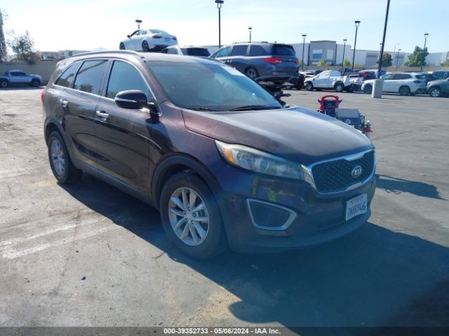 Auction sale of the 2016 Kia Sorento 2.4l Lx, vin: 5XYPG4A30GG029755, lot number: 39352733