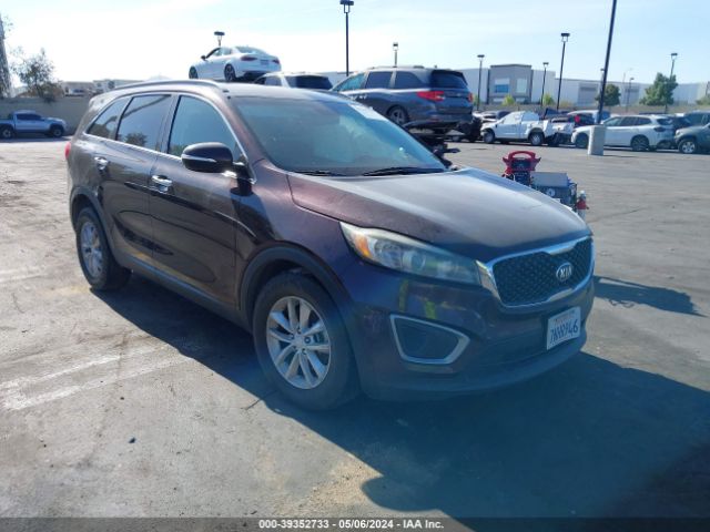 2016 Kia Sorento 2.4l Lx მანქანა იყიდება აუქციონზე, vin: 5XYPG4A30GG029755, აუქციონის ნომერი: 39352733