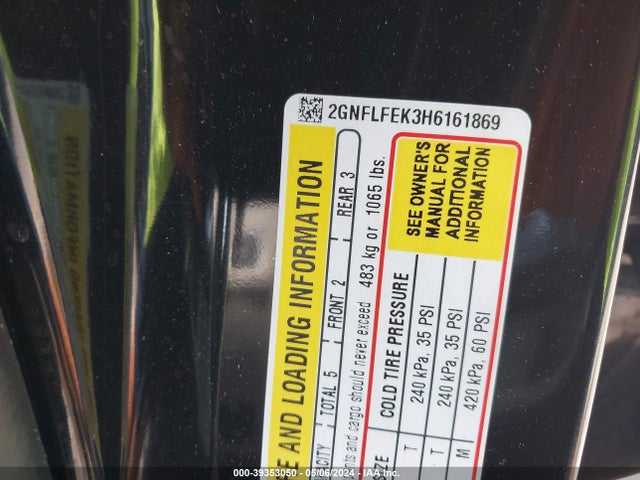 Chevrolet EQUINOX LT 2017 2GNFLFEK3H6161869 Image 9