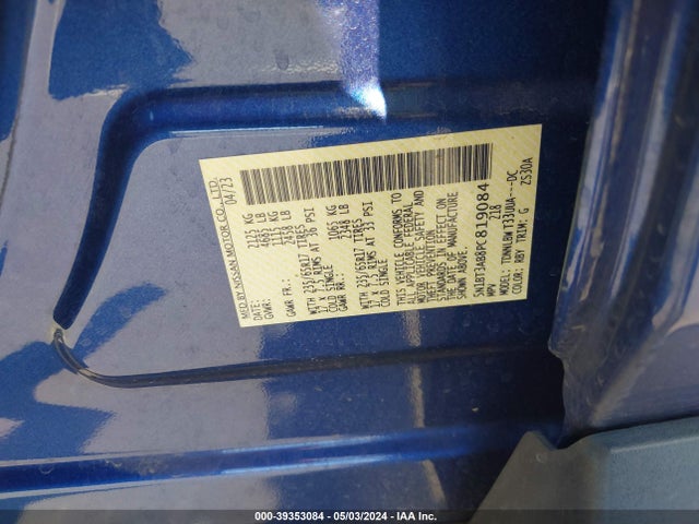 Nissan Rogue S Intelligent Awd 2023 5N1BT3AB8PC819084 Image 9