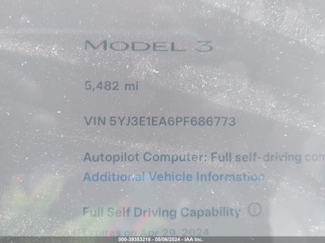Tesla Model 3 Rear-wheel Drive 2023 5YJ3E1EA6PF686773 Image 18