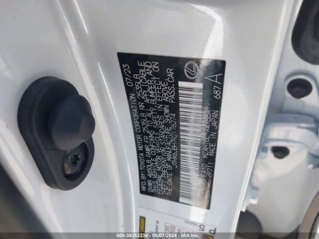 JTHX6JBH7R2176274 Lexus UX 250H