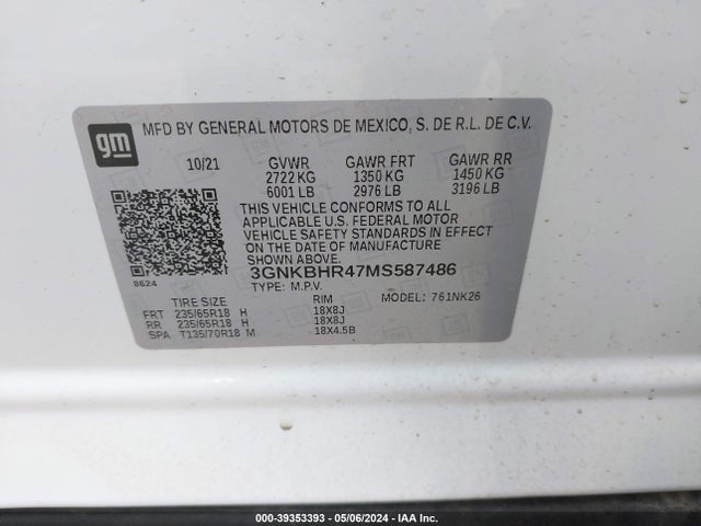 Chevrolet Blazer Awd 2lt 2021 3GNKBHR47MS587486 Image 9