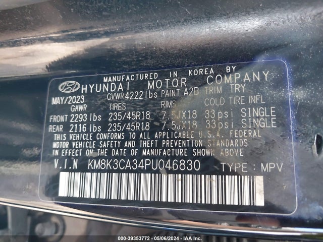 Hyundai Kona N Line 2023 KM8K3CA34PU046830 Image 9