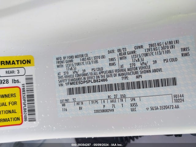 Ford Bronco Badlands 2023 1FMEE5DP5PLB82486 Image 9