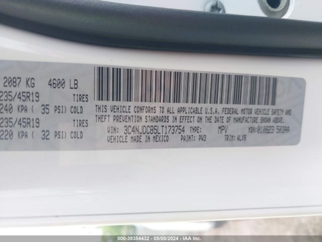 3C4NJDCB5LT173754 Jeep Compass High Altitude 4x4