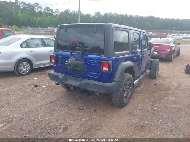 1C4HJXDG5JW278763 Jeep Wrangler Unlimited Sport S 4x4