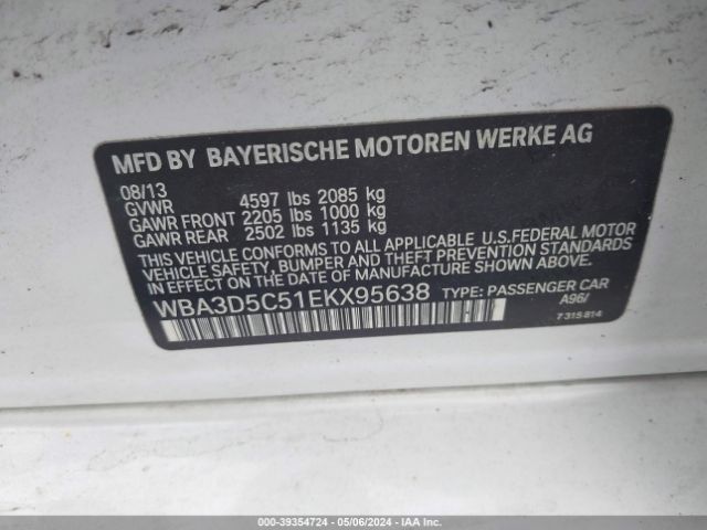 WBA3D5C51EKX95638 BMW 328d Xdrive