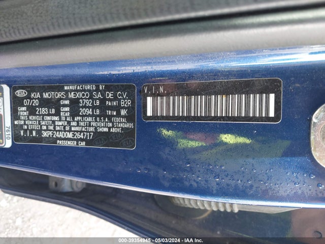 KIA Forte Lxs 2021 3KPF24AD0ME264717 Image 9