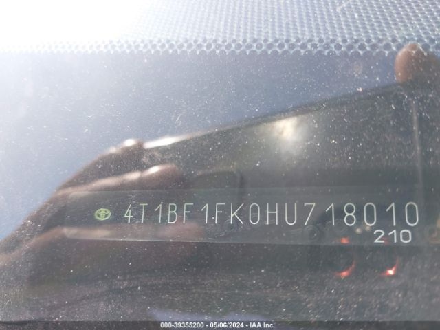 4T1BF1FK0HU718010 Toyota Camry Le/se/xle/xse