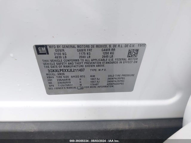 GMC Terrain Slt 2018 3GKALPEXXJL211497 Image 9
