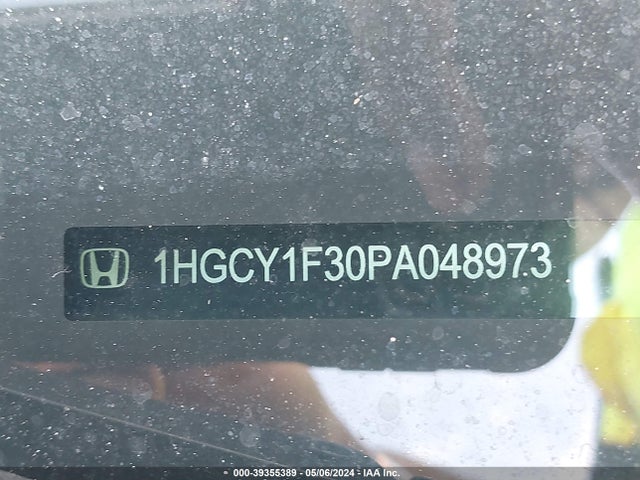 Honda ACCORD EX 2023 1HGCY1F30PA048973 Image 9