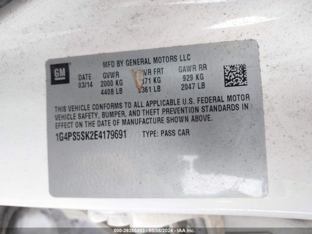 1G4PS5SK2E4179691 Buick Verano Leather Group