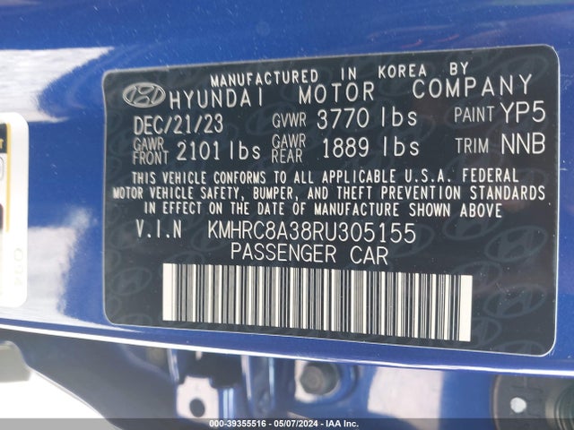 Hyundai Venue Limited 2024 KMHRC8A38RU305155 Image 9