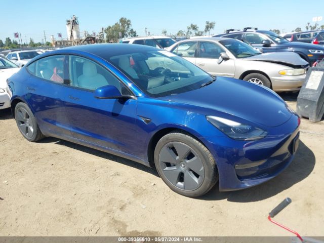 2022 Tesla Model 3 Long Range Dual Motor All-wheel Drive მანქანა იყიდება აუქციონზე, vin: 5YJ3E1EB3NF232759, აუქციონის ნომერი: 39356610