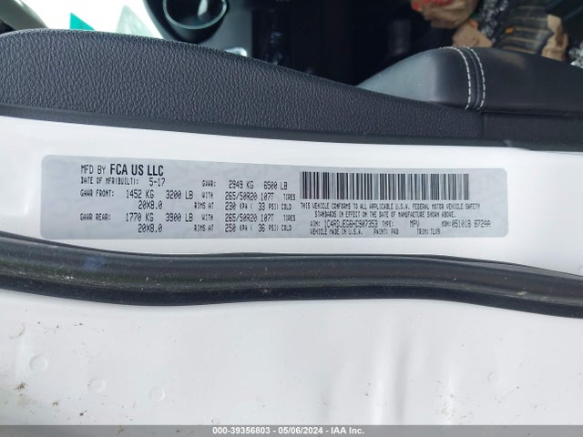 Dodge Durango Citadel Awd 2017 1C4RDJEG6HC907353 Image 8