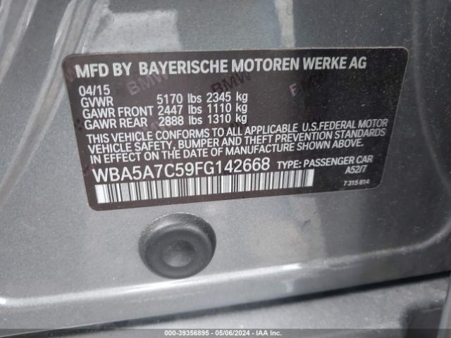 WBA5A7C59FG142668 BMW 528i Xdrive