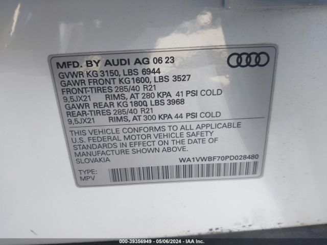 2023 AUDI SQ7 WA1VWBF70PD028480 Photo 8