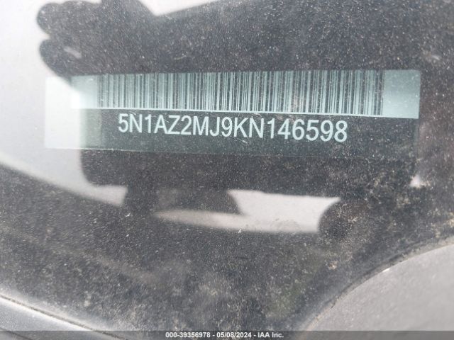 5N1AZ2MJ9KN146598 Nissan MURANO S