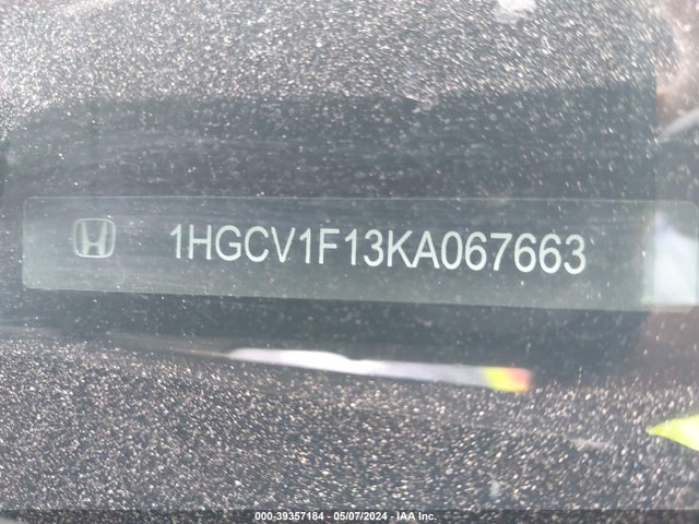 Honda ACCORD LX 2019 1HGCV1F13KA067663 Image 9