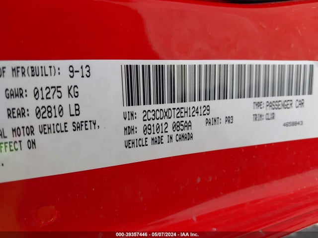 Dodge Charger R/t Plus 2014 2C3CDXDT2EH124129 Image 9