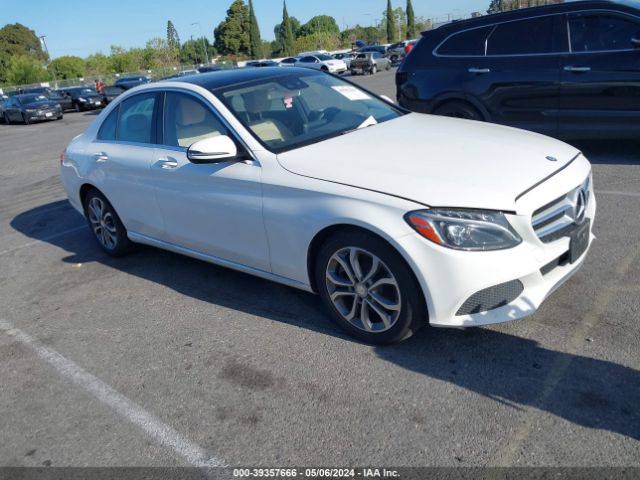 2016 Mercedes-benz C 300 Luxury/sport მანქანა იყიდება აუქციონზე, vin: 55SWF4JB9GU144186, აუქციონის ნომერი: 39357666