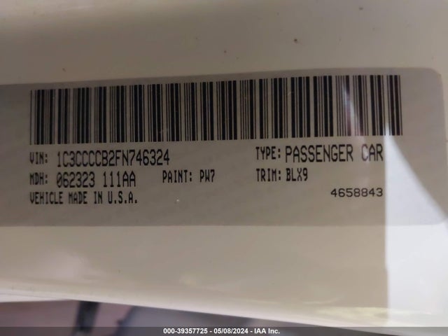 Chrysler 200 C 2015 1C3CCCCB2FN746324 Image 9