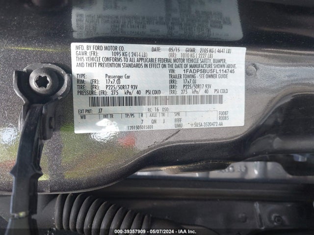 Ford C-max Hybrid Sel 2015 1FADP5BU5FL114745 Image 9