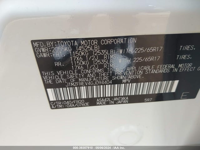 Toyota RAV4 LE 2016 JTMZFREV4GJ094404 Image 9