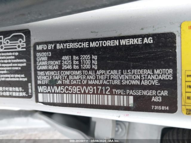 WBAVM5C59EVV91712 BMW X1 Xdrive35i