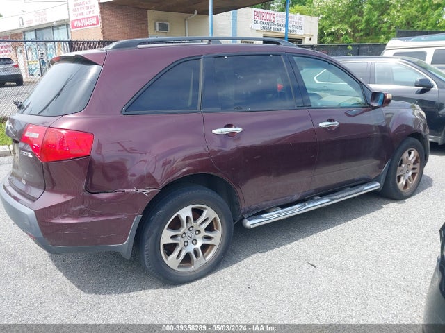 Продажа на аукционе авто 2009 Acura Mdx Technology Package, vin: 2HNYD28459H507652, номер лота: 39358289
