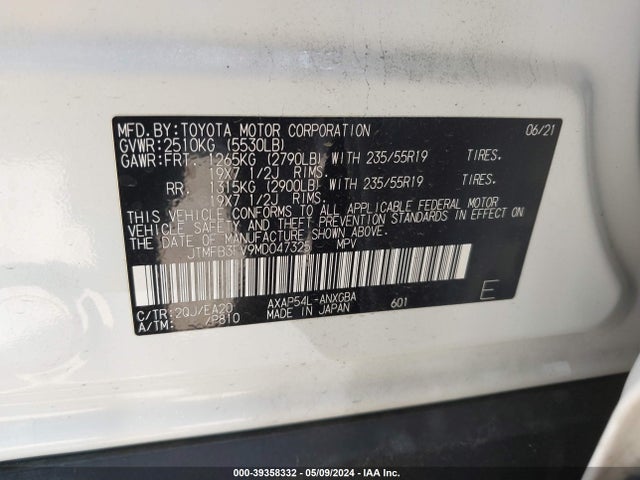 Toyota Rav4 Prime Xse 2021 JTMFB3FV9MD047325 Image 9