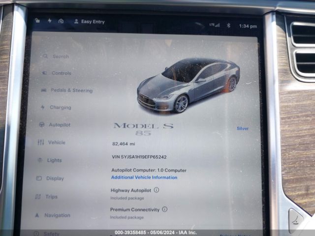 5YJSA1H19EFP65242 Tesla Model S P85
