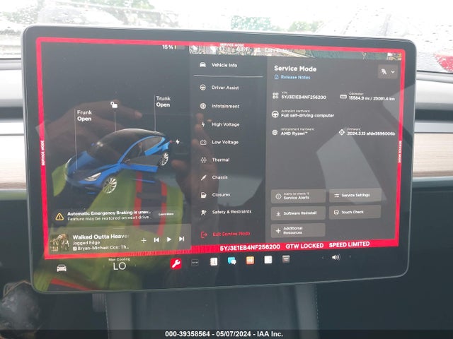 Tesla Model 3 Long Range Dual Motor All-wheel Drive 2022 5YJ3E1EB4NF256200 Image 17