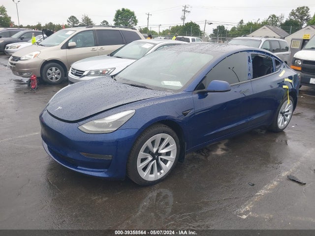 Tesla Model 3 Long Range Dual Motor All-wheel Drive 2022 5YJ3E1EB4NF256200 Image 2
