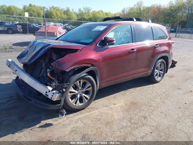 Toyota Highlander Xle V6 2014 5TDJKRFHXES009907 Image 2
