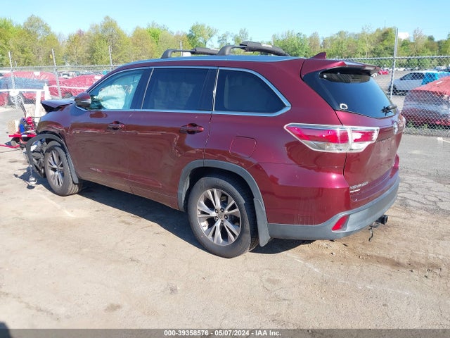 Toyota Highlander Xle V6 2014 5TDJKRFHXES009907 Image 3