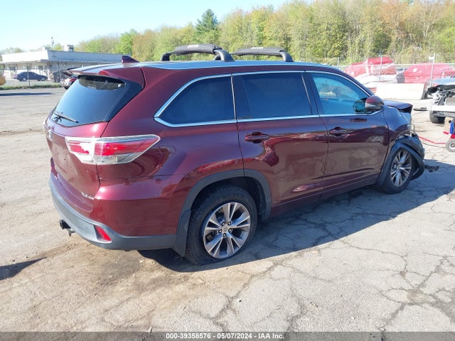 Toyota Highlander Xle V6 2014 5TDJKRFHXES009907 Image 4