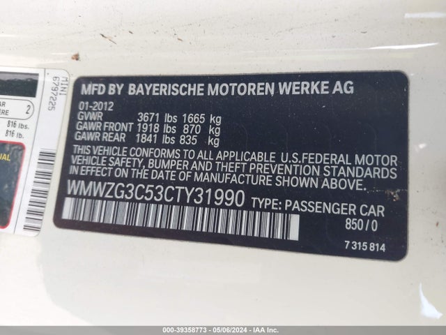 2012 MINI COOPER S CLUBMAN WMWZG3C53CTY31990 Photo 8